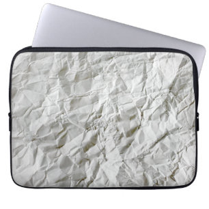 Funny wrinkled paper laptop sleeve