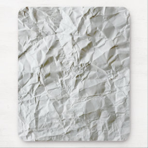 Funny wrinkled paper mouse pad