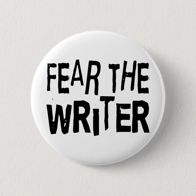 Funny Writer 2 Inch Round Button (Front)