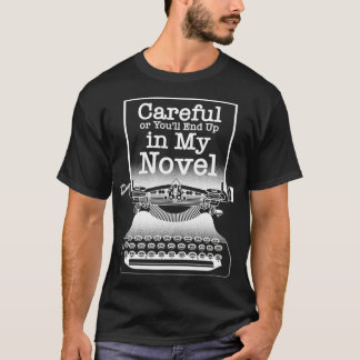 Funny Writer Novel Gift Cute Book Writing Teacher  T-Shirt