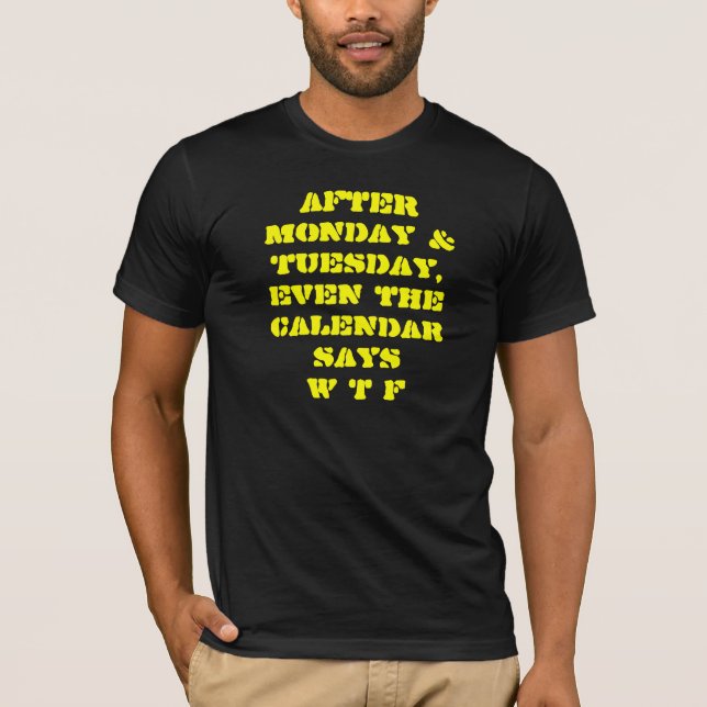 FUNNY WTF PRINT T-Shirt (Front)