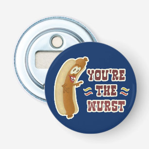 Funny Wurst Bratwurst Oktoberfest Humour Bottle Opener