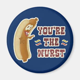 Funny Wurst Bratwurst Oktoberfest Humour Magnet