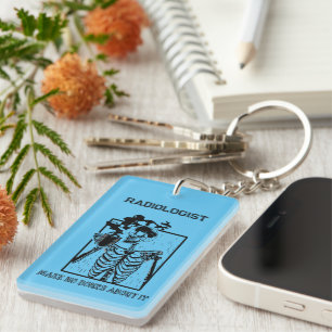 Funny X-ray Customizable Medical Job Radiologist Keychain