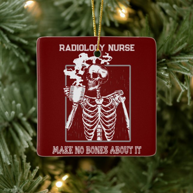 Funny X-ray Customizable Medical Job Radiology RN Ceramic Ornament (Tree)