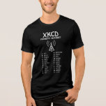 Funny XKCD Phonetic Alphabet Ham Radio Tri-Blend Shirt<br><div class="desc">This black t-shirt features a playful xkcd-inspired phonetic alphabet design, with hand-drawn lettering from Alfa to Zulu and a quirky antenna sketch at the centre. It’s perfect for ham radio enthusiasts, geeks, linguists, and fans of smart humour. Whether you're studying for your license or just want to show off your...</div>