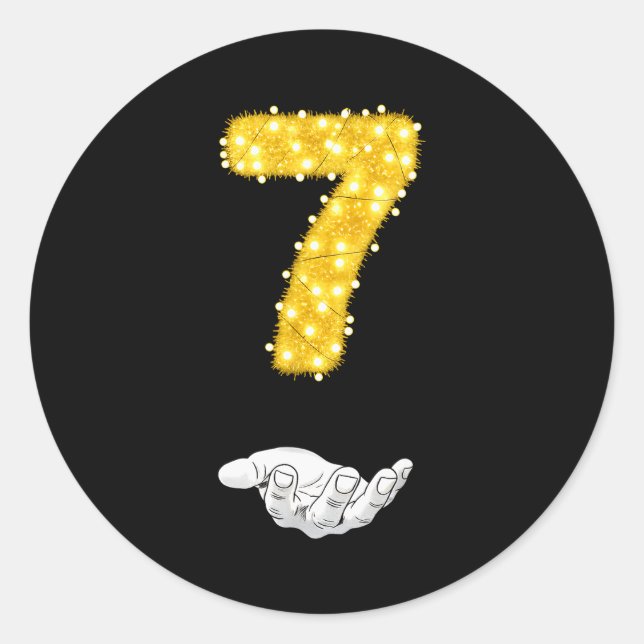 Funny Xmas 6-7 Funny 6 7 Christmas Matching 7 Boys Classic Round Sticker (Front)