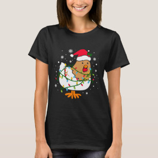 Funny Xmas Adult Chicken With T-Shirt