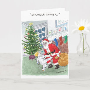 Funny Xmas Card - Stranger Danger Christmas