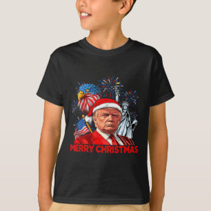 Funny Xmas Donald Trump Merry Christmas Funny 4th T-Shirt