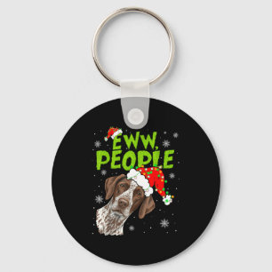 Funny Xmas Ew People Gsp Dogs Lover Pajamas Men Wo Keychain