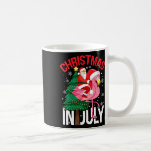 Funny Xmas Flamingo - Christmas In July  Coffee Mug