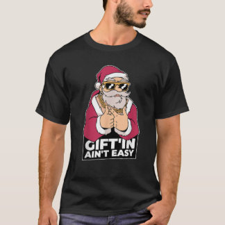 Funny Xmas Hip Hop Gangsta Wrapper Santa Claus T-Shirt