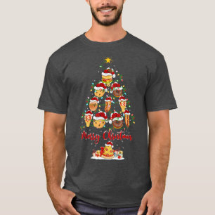 Funny Xmas Lighting Matching Santa Fast Food Chris T-Shirt