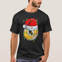 Funny Xmas Lighting Santa Billiards 9 Ball Christm