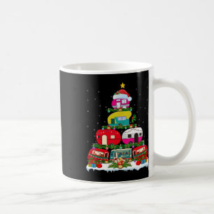 Funny Xmas Lighting Santa Camping Rv Christmas Tre Coffee Mug