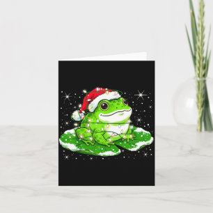 Funny Xmas Lights Frog Cute Toad Frogs Women Men K Card