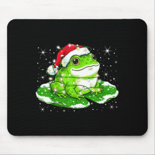 Funny Xmas Lights Frog Cute Toad Frogs Women Men K Mouse Pad
