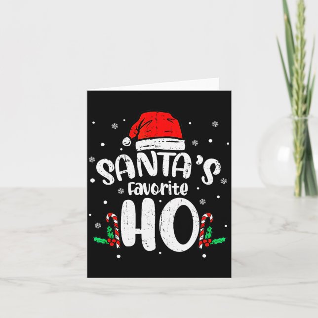 Funny Xmas Naughty Dirty Adult Humor Pj Christmas  Card (Front)