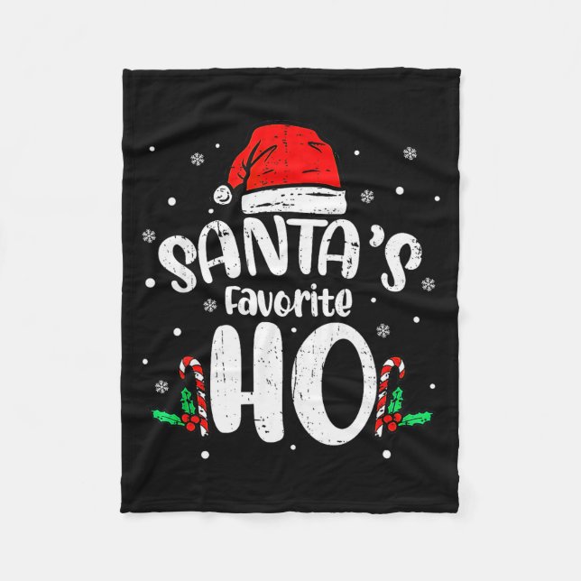 Funny Xmas Naughty Dirty Adult Humor Pj Christmas  Fleece Blanket (Front)