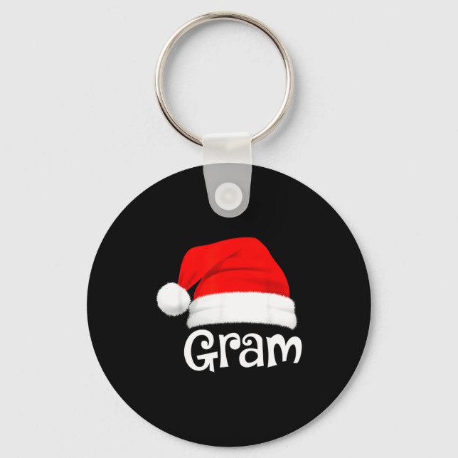 Funny Xmas Pajama Group Matching Gram Christmas Ha Keychain (Front)