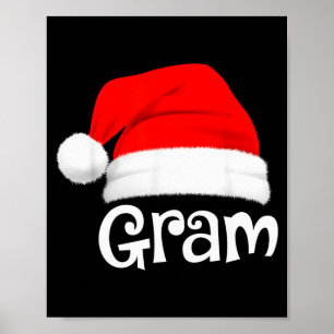Funny Xmas Pajama Group Matching Gram Christmas Ha Poster