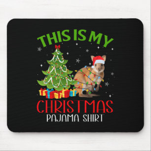 Funny Xmas Santa Lights This Is My Kangaroo Christ Mouse Pad
