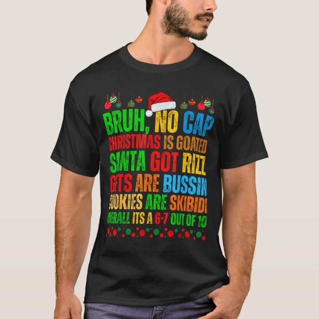 Funny Xmas School Generation Alpha Gen A Slang Chr T-Shirt (Front)