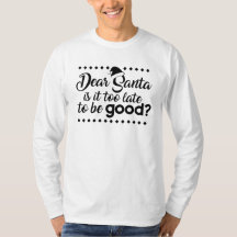 Funny xmas t-shirt black on white design