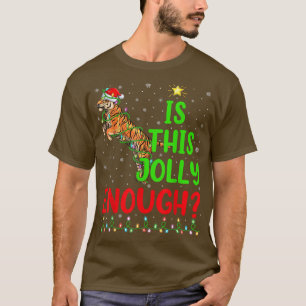 Funny Xmas Tree Is This Jolly Enough Liger Christm T-Shirt