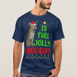 Funny Xmas Tree Is This Jolly Enough Ocelot Christ T-Shirt