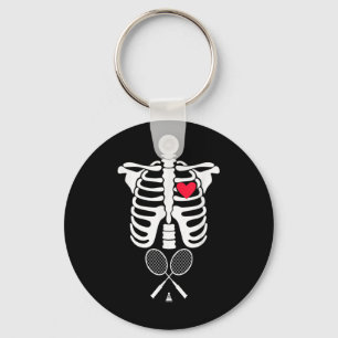 Funny Xray Halloween Costume Rib Cage Skeleton Bad Keychain