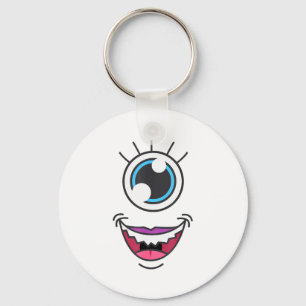 Funny Y Monster Eyeball Face Halloween  Keychain