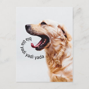 Funny Yapping Dog carte postale