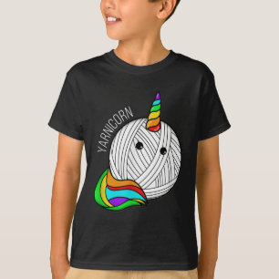 Funny Yarn Art Unicorn - Yarn Horn Crochet Picture T-Shirt