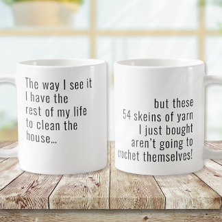 Funny Yarn Crochet Coffee Mug