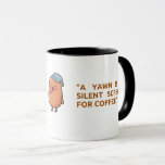 Funny yawn designed trendy  mug<br><div class="desc">Funny trendy mug</div>