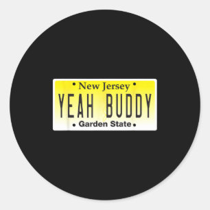 Funny Yeah Buddy Pauly D Jersey Shore Seaside Heig Classic Round Sticker