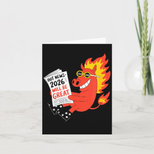 Funny Year Of The Horse – Chinese Zodiac New Year  Card