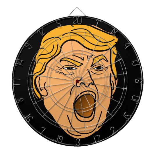 dartboard with face