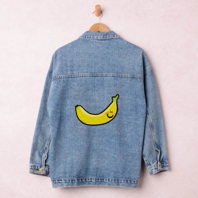funny yellow banana denim jacket (Hangar)