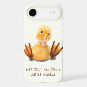 Funny Yellow Duck Playful Wink Happy Smile