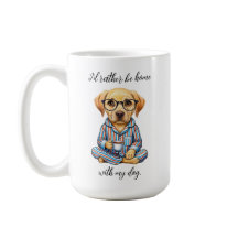 Funny Yellow Lab in Pyjamas Coffee Mug
