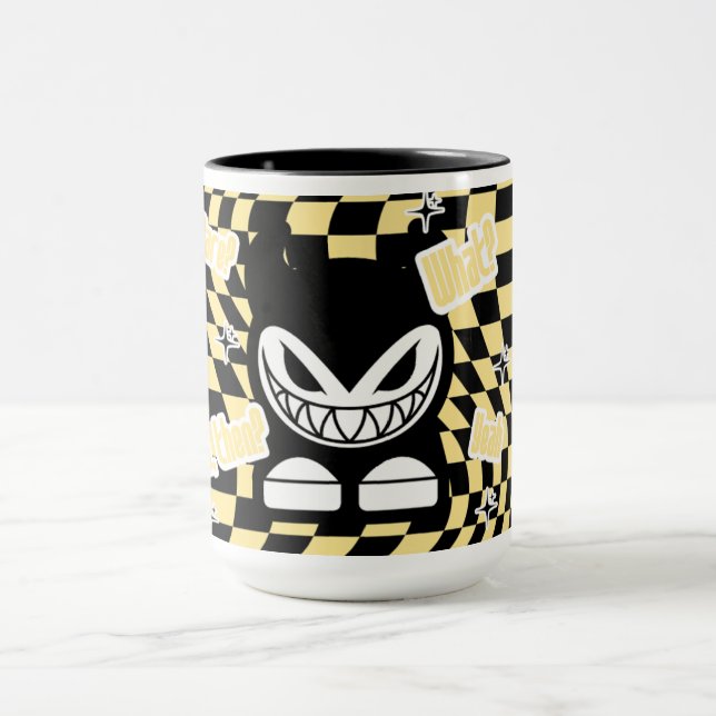 Funny Yellow Labubou-Inspired Mug | Cute Bold  (Centre)