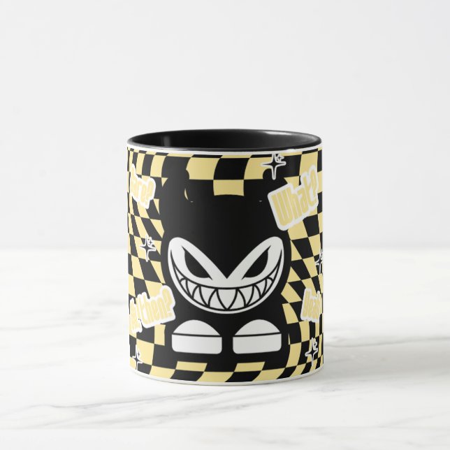 Funny Yellow Labubou-Inspired Mug | Cute Bold  (Centre)