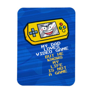 Funny Yellow Portable Father's Day Greeting Magnet