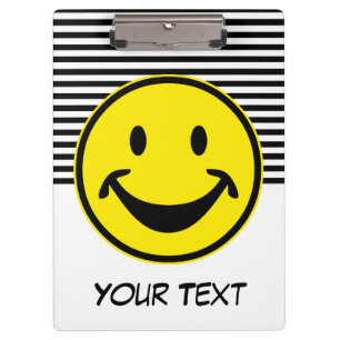 Funny yellow & stripes + your backg. & idea clipboard