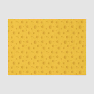 Funny yellow swiss cheese holes pattern gift tissue paper