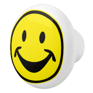 Funny yellow + your backg. & ideas ceramic knob
