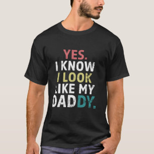 Funny Yes I Know I Look Like My Daddy Vintage Moth T-Shirt